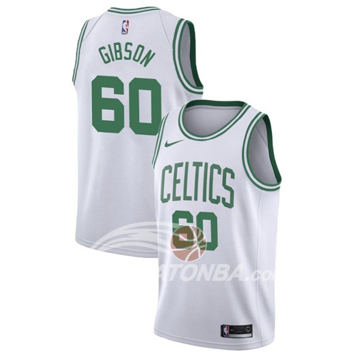 Maglia NBA Boston Celtics Jonathan Gibson Association 2017-18 Bianco